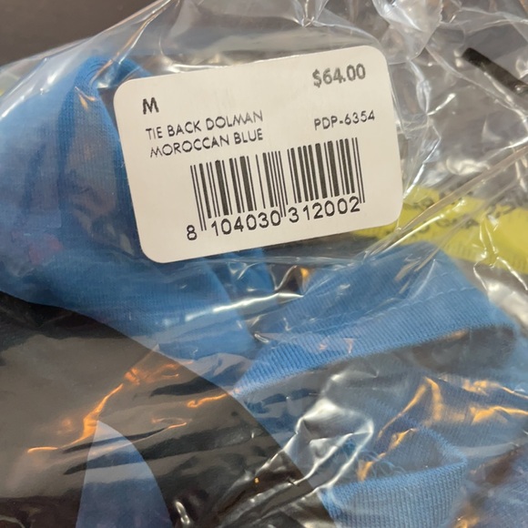 GLYDER Moroccan Blue Dolman Top M - Picture 4 of 6